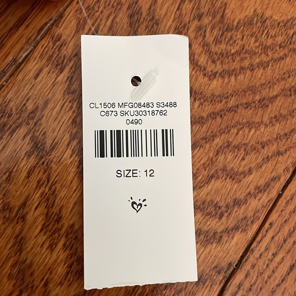 New Justice Girls Long-Sleeve Shirt Size 12 - Picture 5 of 6